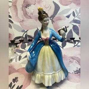 Royal Doulton Leading Lady Blue and Cream Figurine